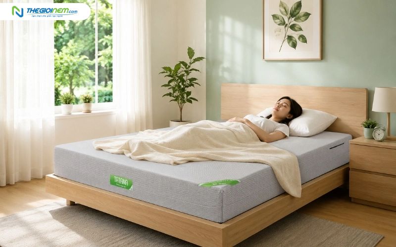 Nệm tốt giúp nâng đỡ cơ thể và mang lại giấc ngủ thoải mái 